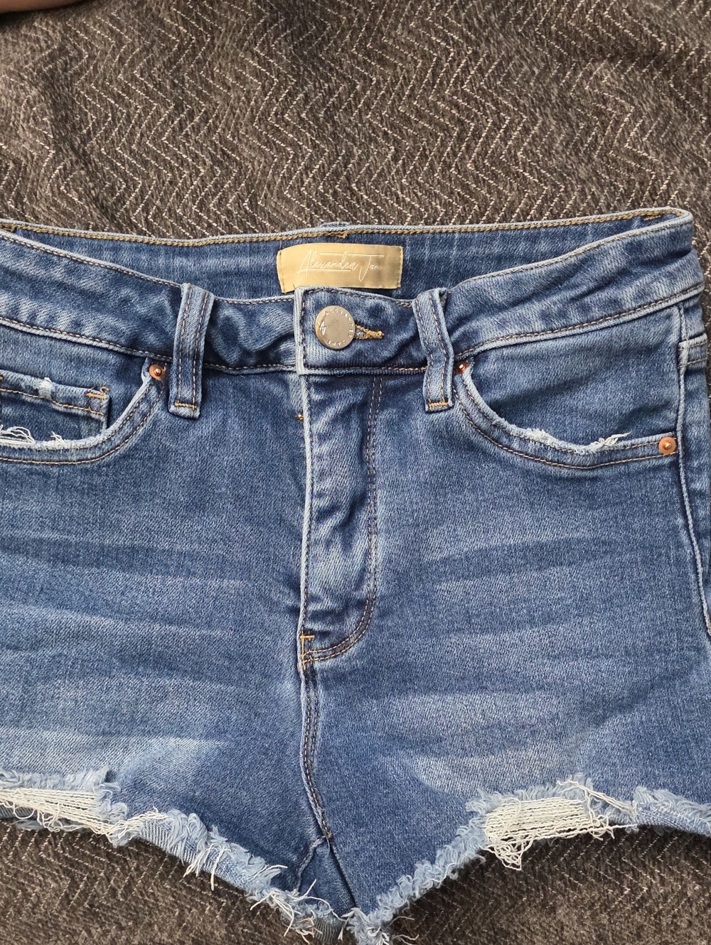 Women’s Blue Denim Cutoff Shorts Alexander Jane Size XS